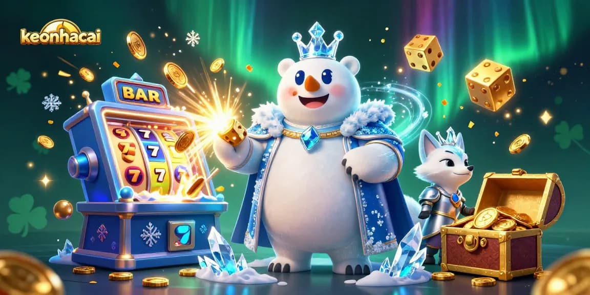 Experience exciting wins at keonhacai with vibrant 3D gaming visuals and slot machine action.