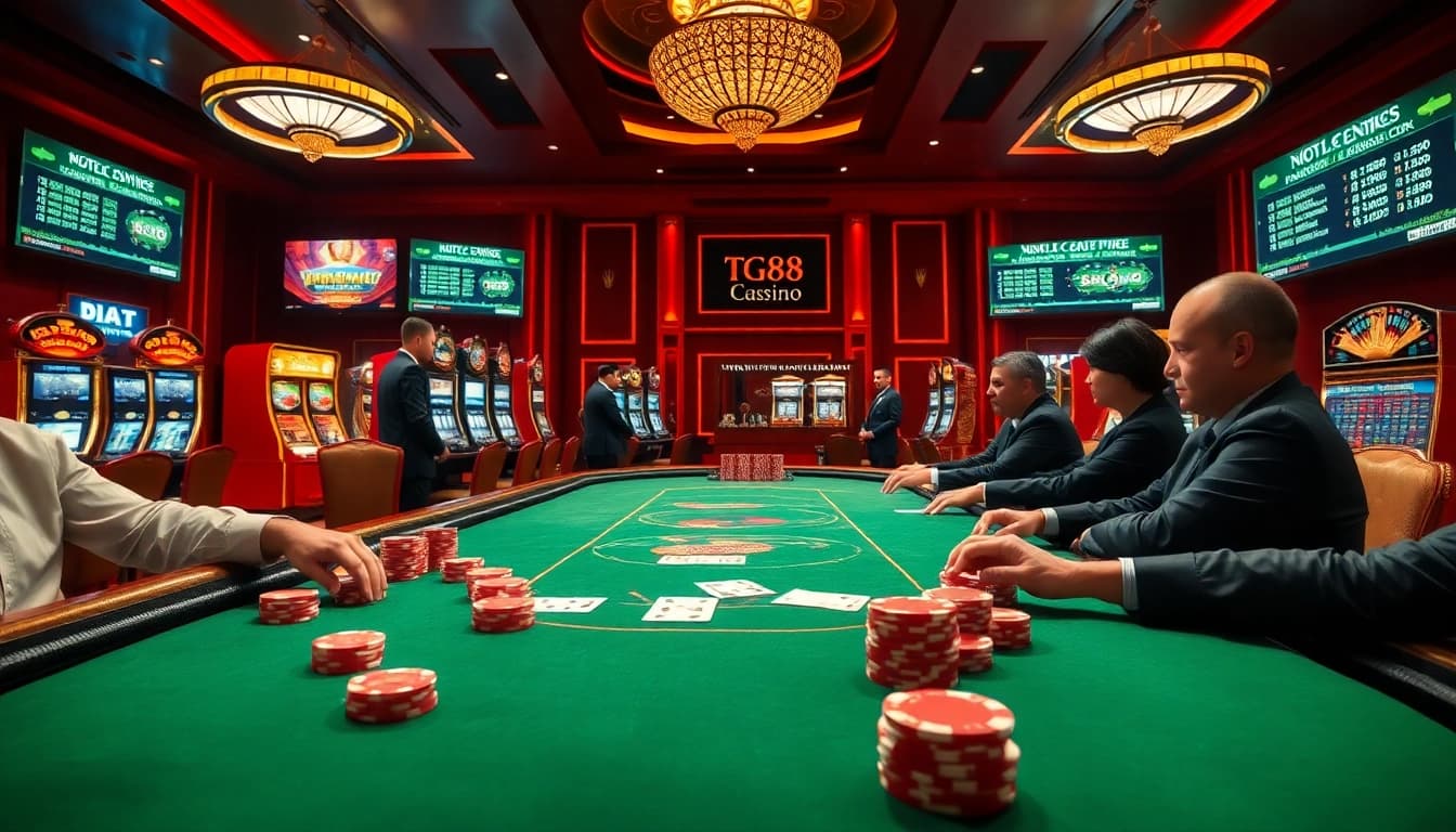 Experience thrilling gaming at TG88 COM with vibrant poker tables and dynamic online betting.