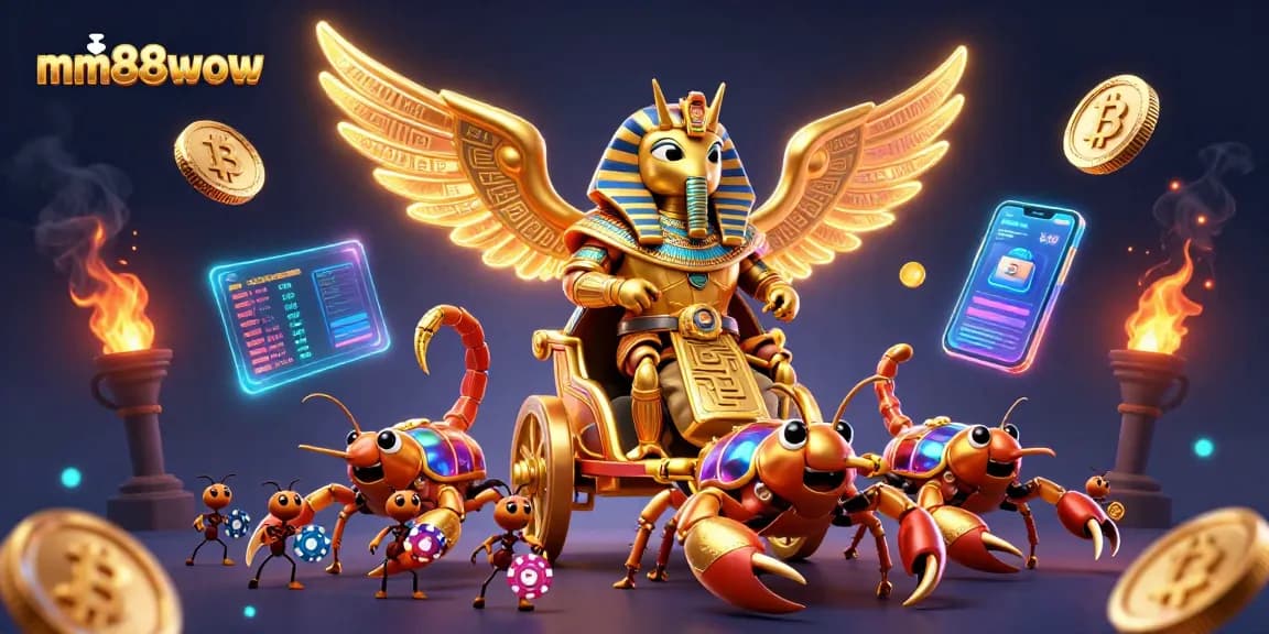 Engage with the dynamic world of mm88wow featuring vibrant characters and immersive casino elements.