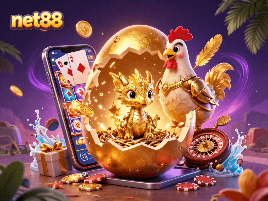 Experience net88's thrilling wins with our golden dragon and vibrant casino environment.