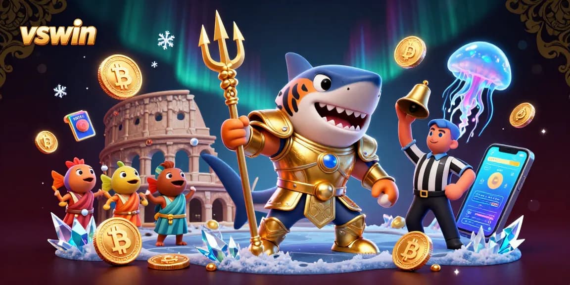 Engage with the thrilling vswin gaming experience in an underwater colosseum filled with excitement.