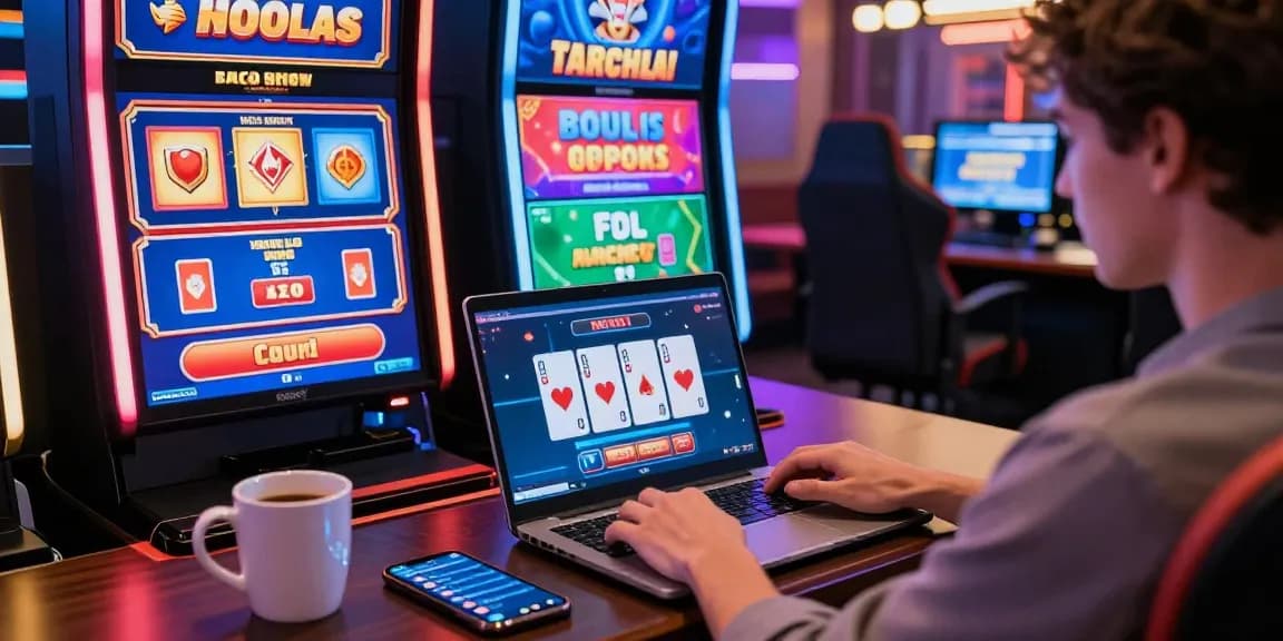 Player enjoying jumpspace.org.uk credit card casinos in a lively online gaming environment.