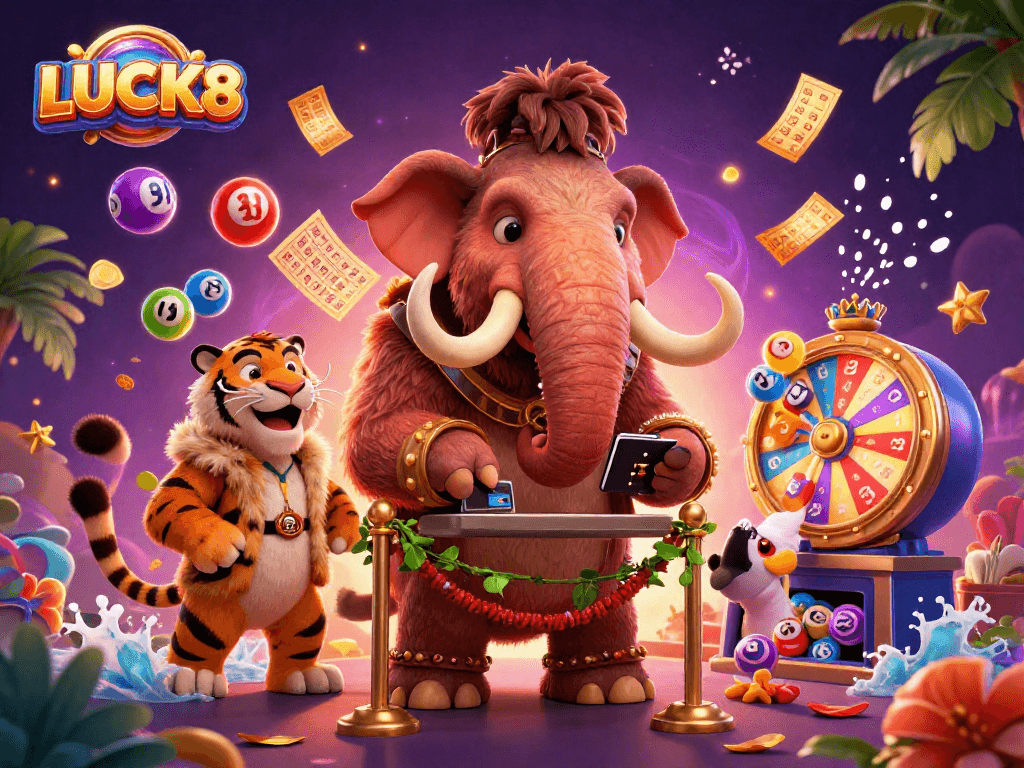 LUCK8 thu hút người chơi với bouncer lớn và vàng lấp lánh trong sòng bạc