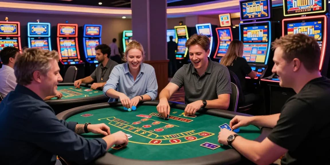 Players using casinos that accept credit cards for an exciting gambling experience in a vibrant casino atmosphere.