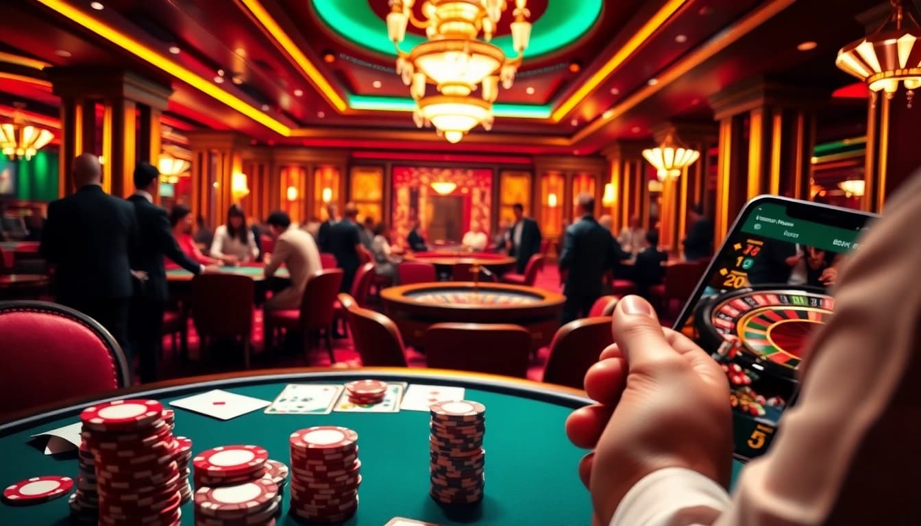 Engaged players enjoying casino games while using the BDTK1 app for betting insights.