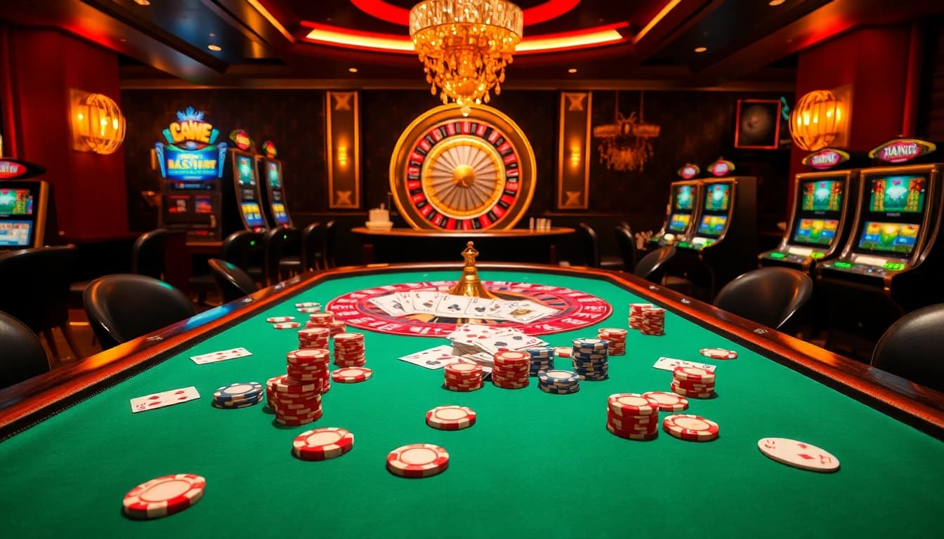 Experience high-stakes poker at nhà cái jun88 with colorful chips and exciting atmosphere.