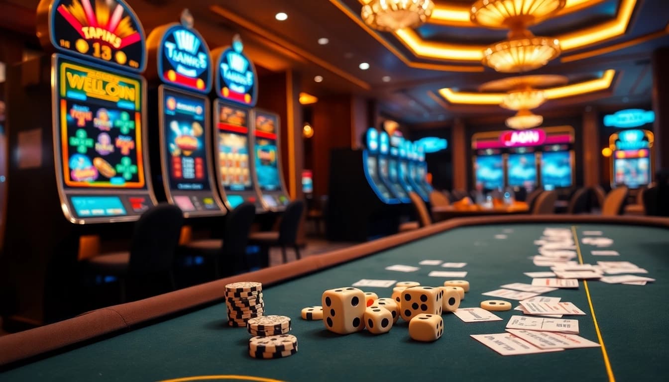 Exciting gameplay interface at https://nohudoithuong.life/ with slot machines and vibrant casino elements.
