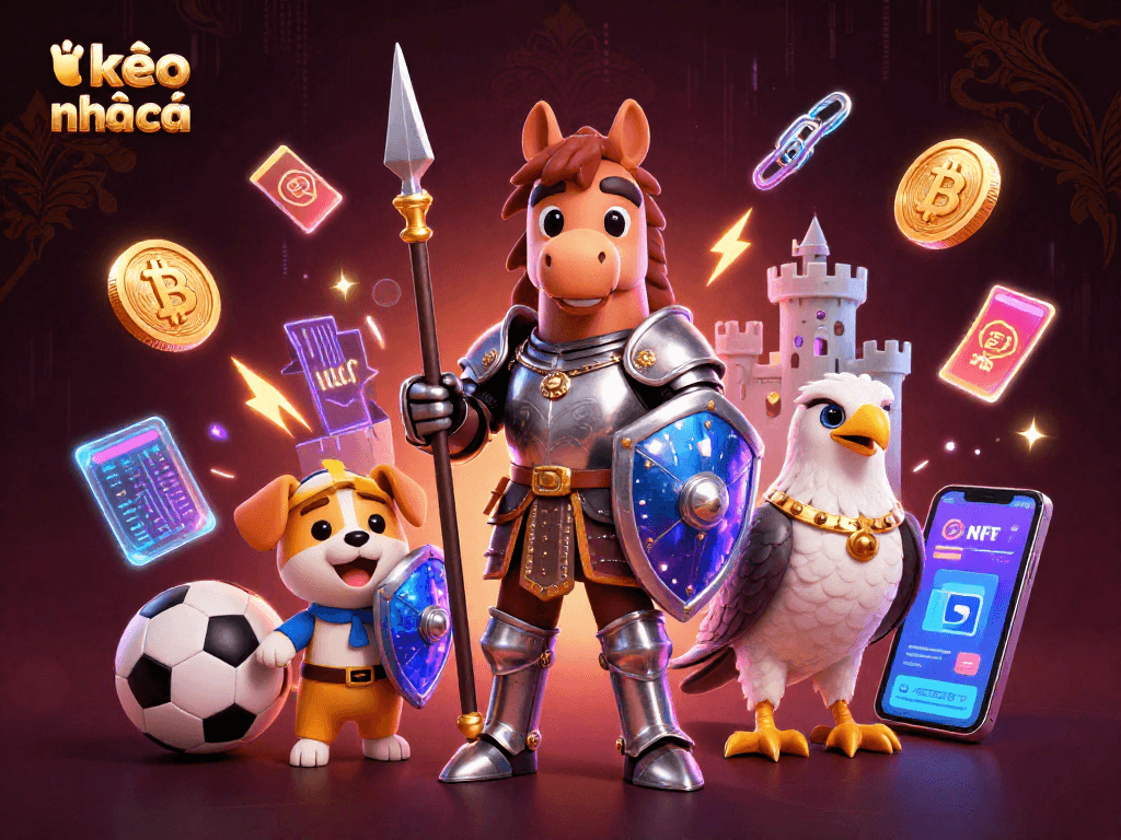 Betting strategies at kèo nhà cái showcased in a lively medieval-themed scene with vibrant gambling elements.