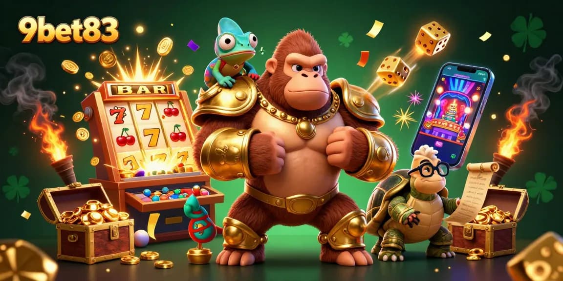 Experience the excitement of 9bet83 with a thrilling carnival of games and vibrant casino visuals.