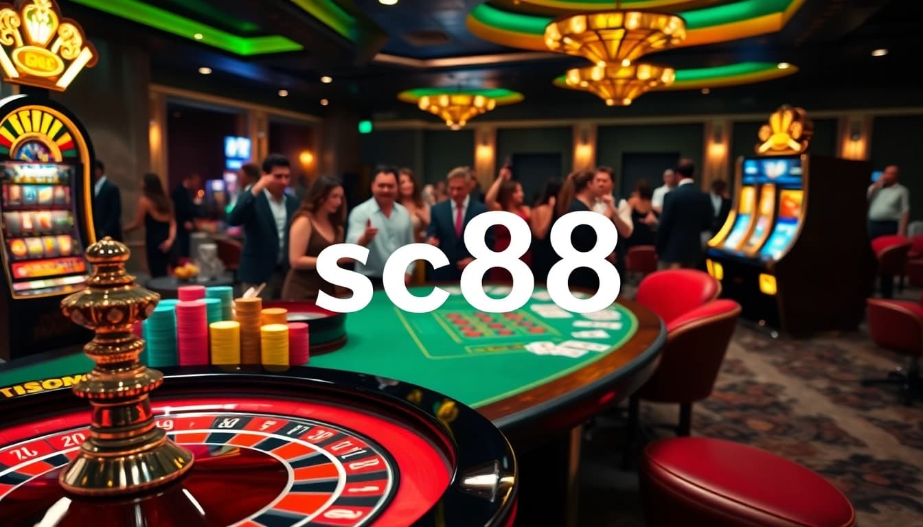 Experience the thrill of the casino as players engage in sc88 betting strategies with vibrant roulette and poker.