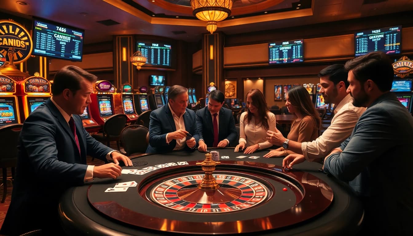 The hidden wiki reveals an exciting casino atmosphere with players at the poker table, showcasing thrilling gameplay.