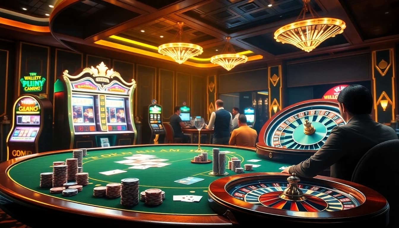 Experience the excitement of QQ88 Today with vibrant casino elements, including poker chips and slot machines.