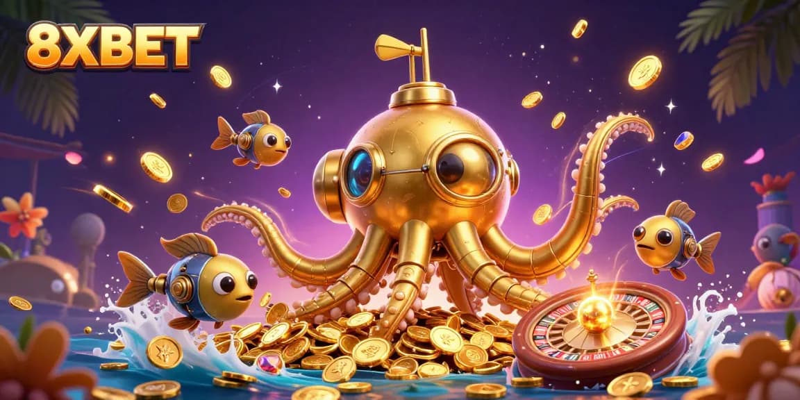 Experience thrilling gameplay with 8XBET's dynamic casino underwater world of golden coins and excitement.