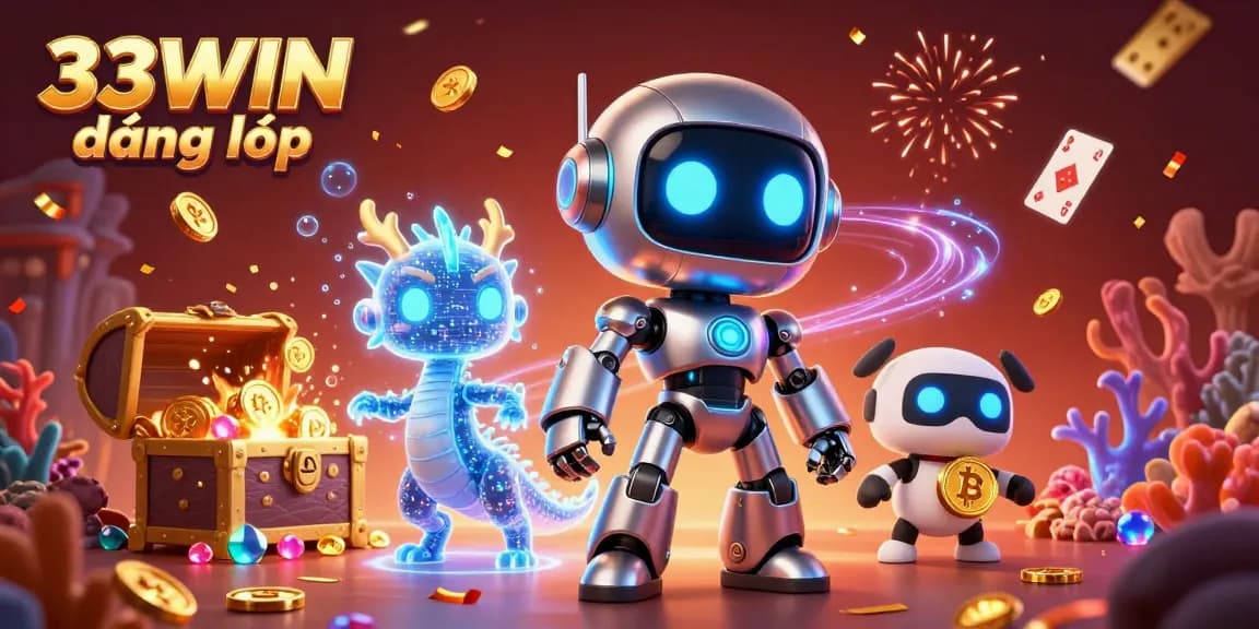 Engage with the exciting world of 33WIN đăng nhập, featuring vibrant characters in a captivating casino scene.
