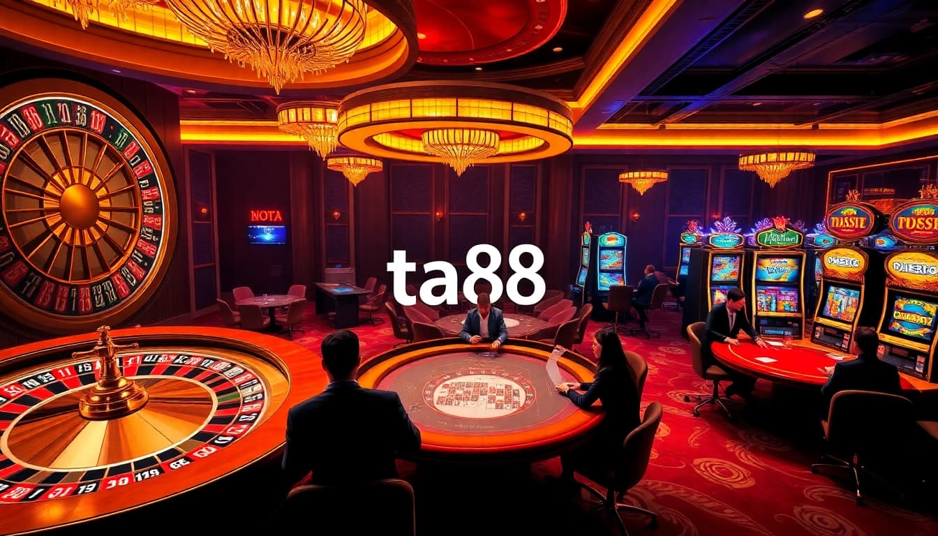 Experience the thrill of ta88 online gambling with vibrant casino elements and engaging gameplay.