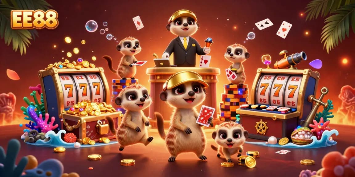 EE88 slots come alive with animated meerkats, vibrant treasures, and dynamic gameplay elements.