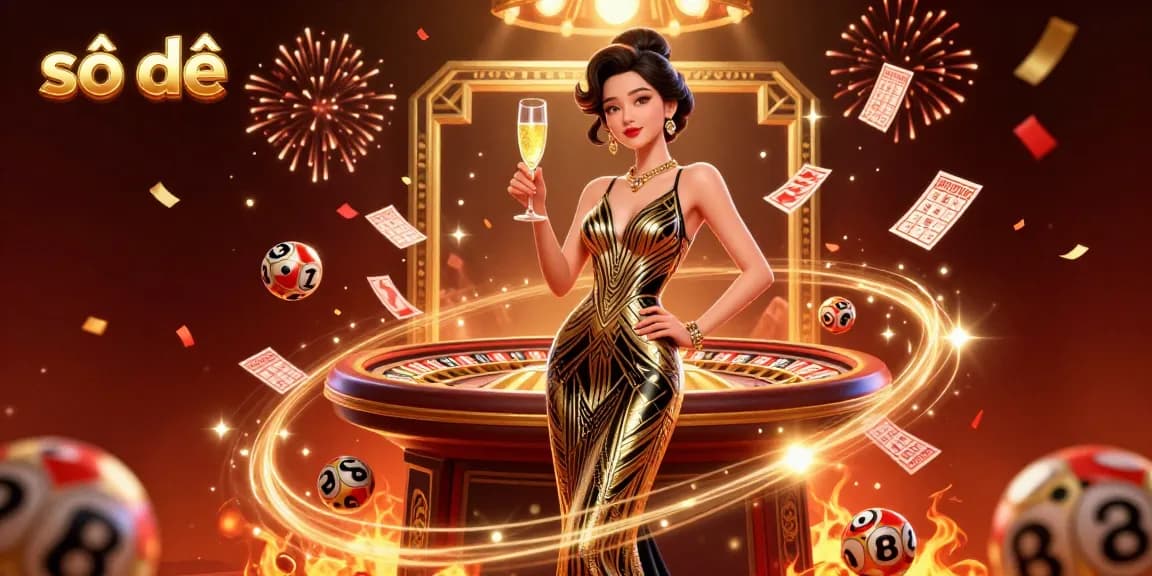Engaging illustration showcasing number-based lottery excitement with số đề theme attracting players.
