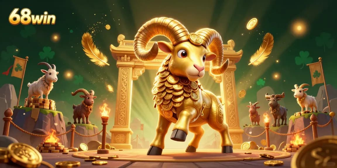 Engage with thrilling action at 68win featuring golden ram and dynamic casino elements.