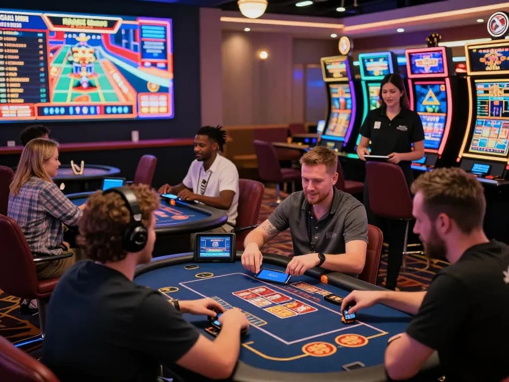 Players enjoying diverse games at TR88 online casino, showcasing the excitement of gambling with engaging atmosphere.