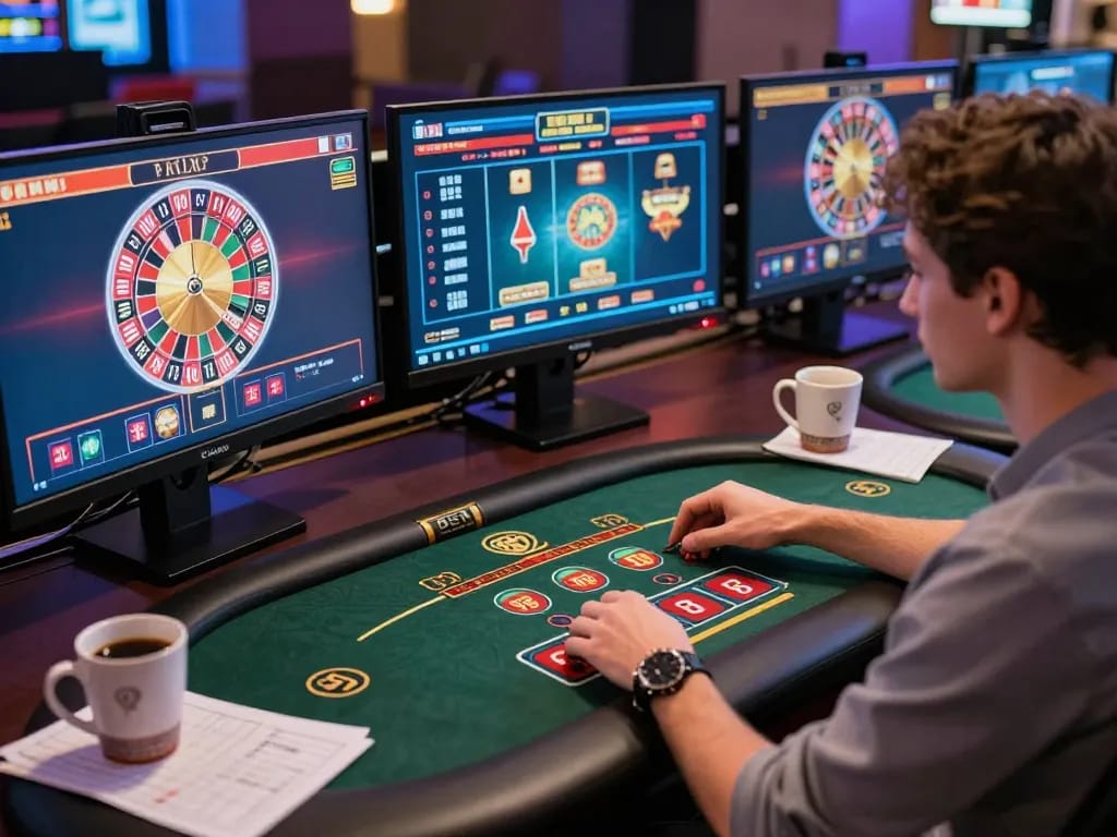 Player using bu88 online casino app to place bets during an engaging gaming session.