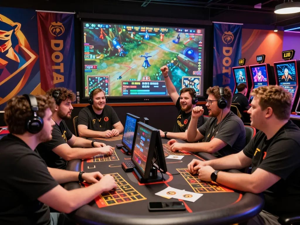Experience the thrill of go89 esports betting with live gameplay and excited fans in the casino atmosphere.
