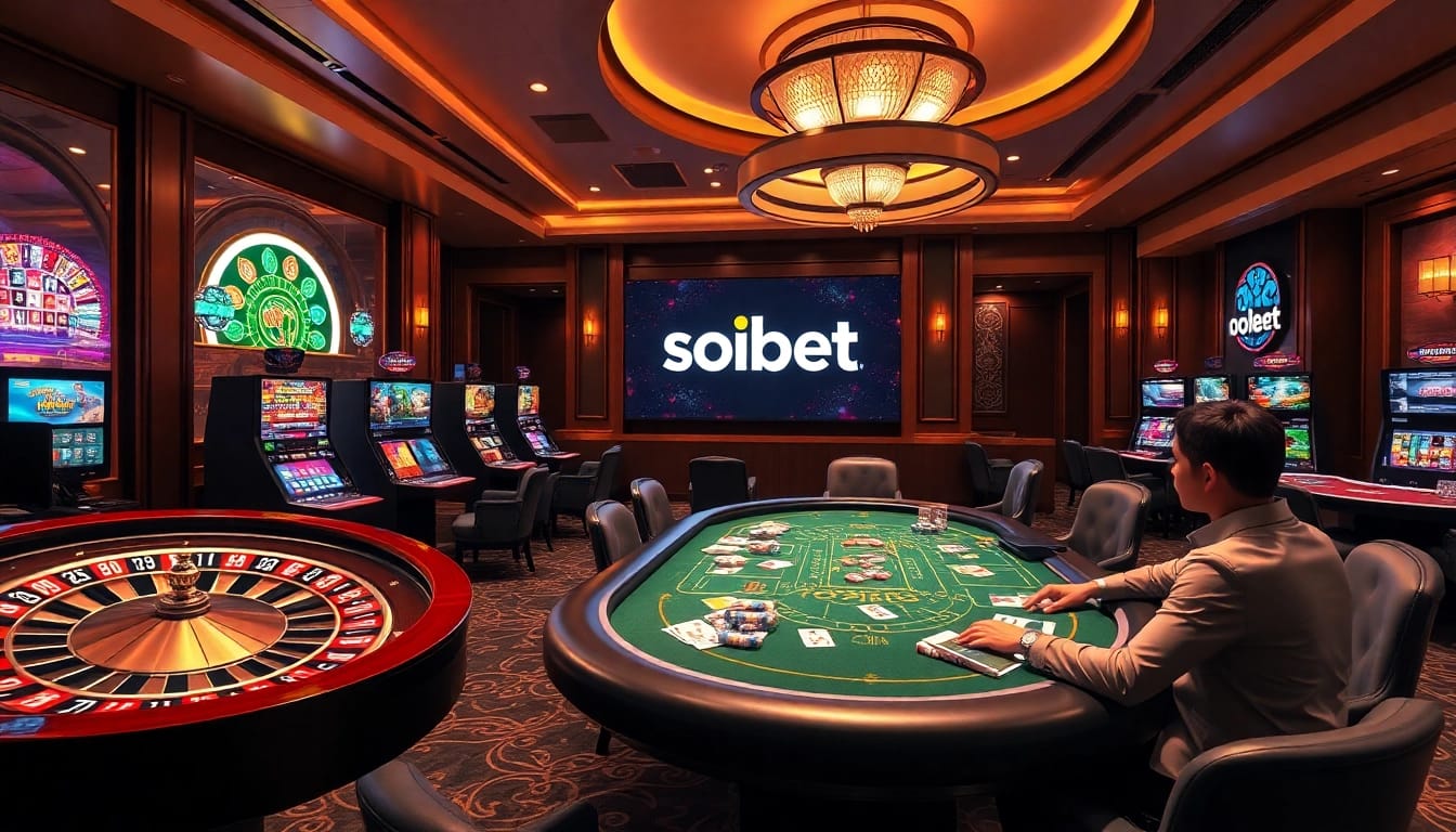 Experience the thrill of soibet ออนไลน์ at a luxurious online casino table game.