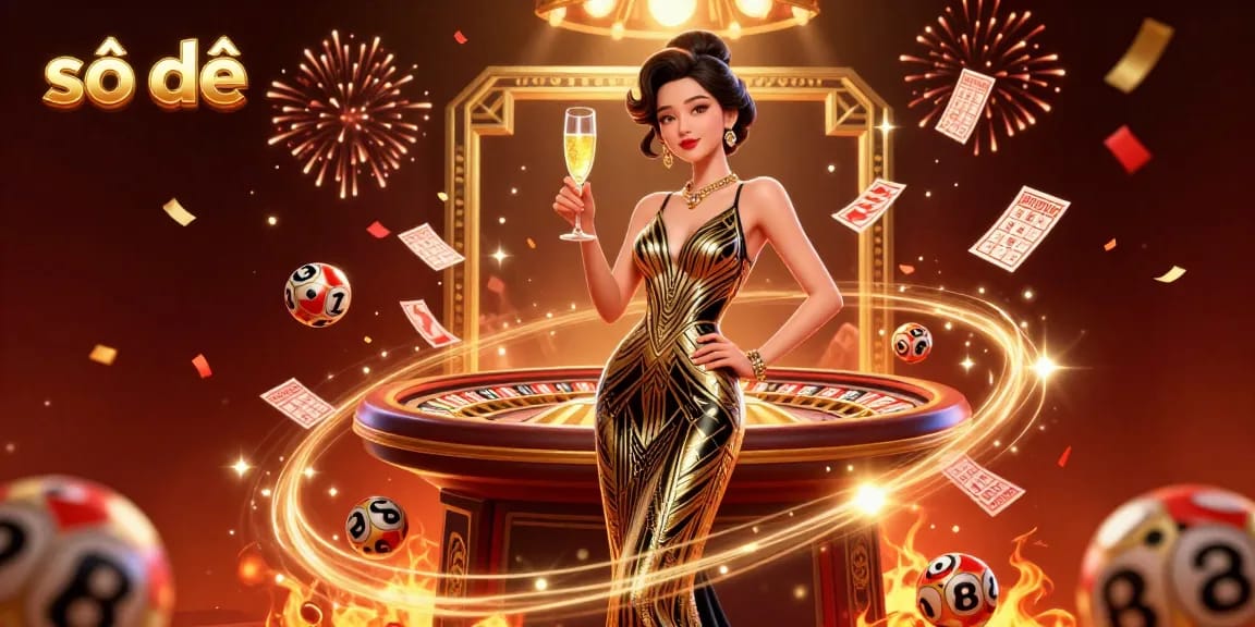 Engaging illustration showcasing number-based lottery excitement with số đề theme attracting players.