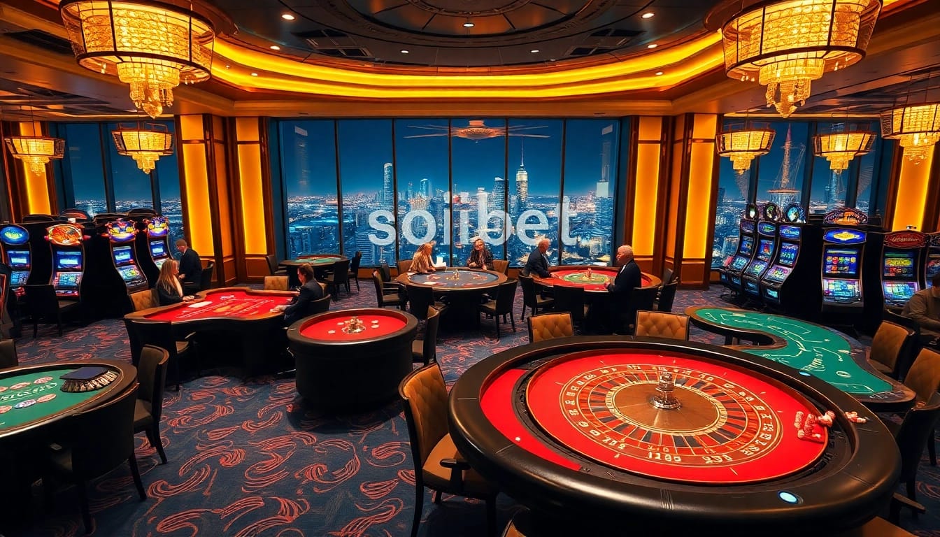 Experience ultimate gameplay at Soibet casino with vibrant gaming tables and luxury atmosphere.