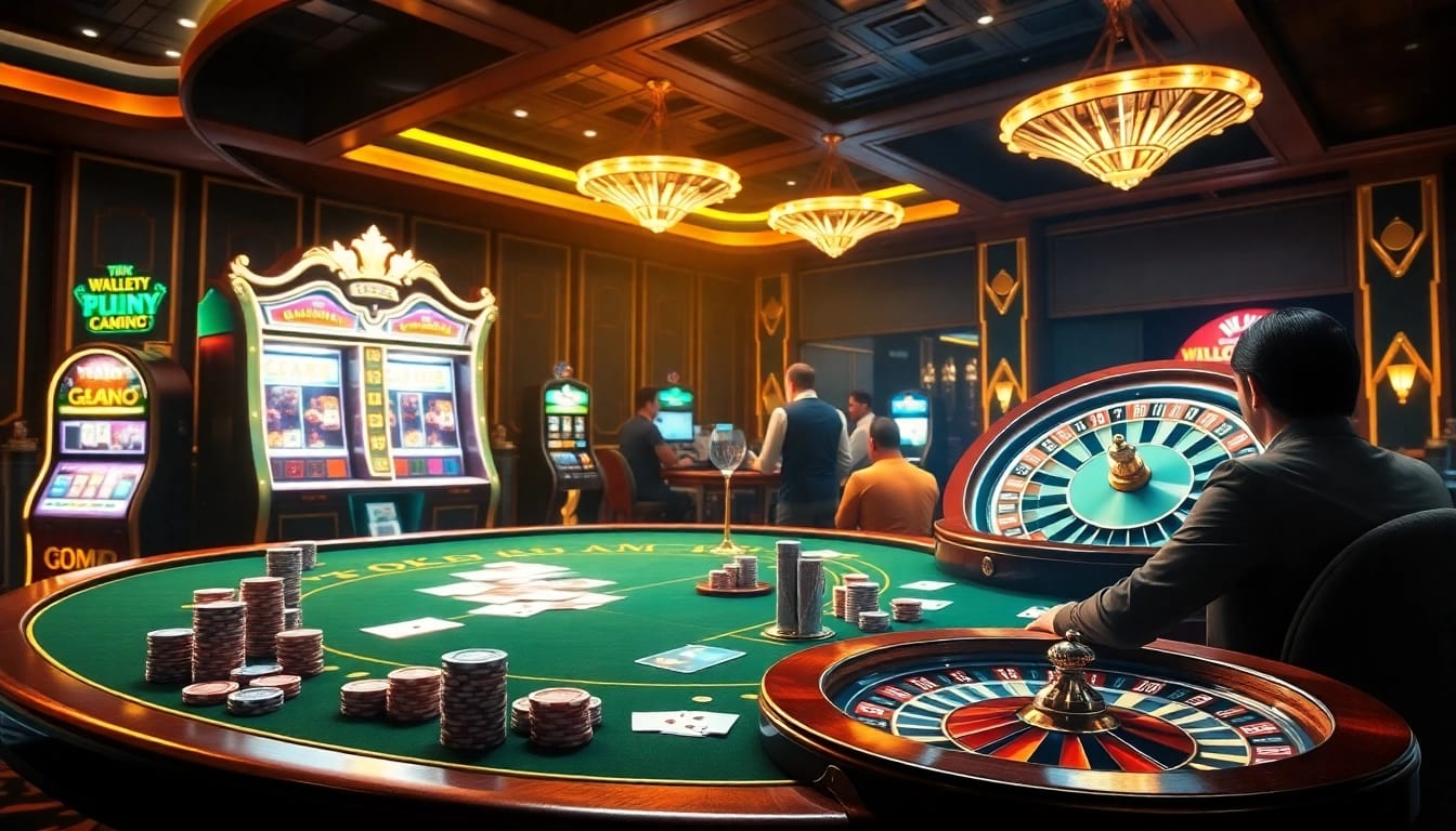 Experience the excitement of QQ88 Today with vibrant casino elements, including poker chips and slot machines.