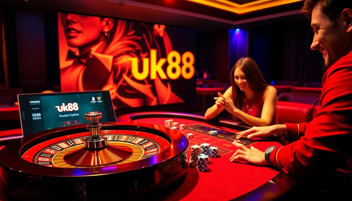 Play exciting games at uk88 casino with thrilling roulette and poker action.