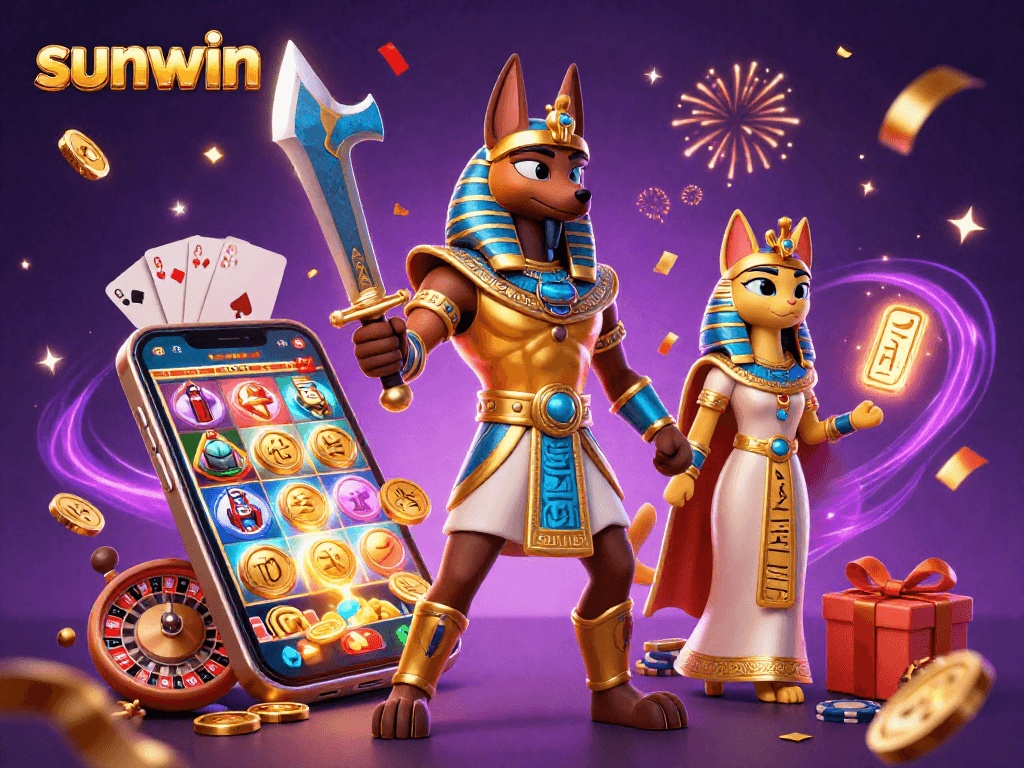 Experience thrilling gameplay with the sunwin casino featuring ancient Egyptian warriors amidst exciting slot games.