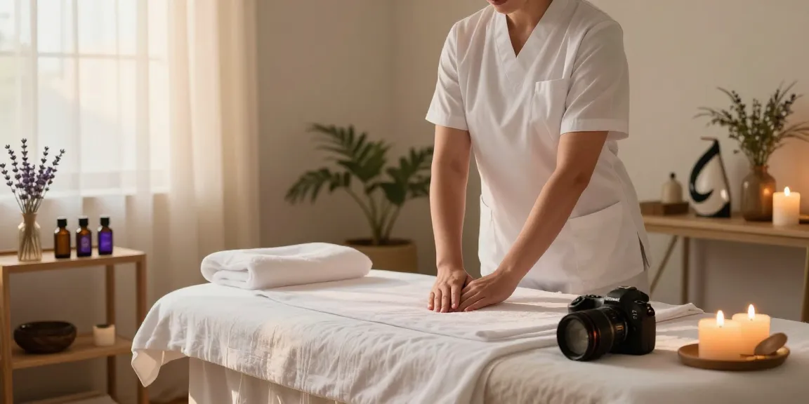 Experience 영등포출장마사지 in a serene massage setting with a professional therapist.
