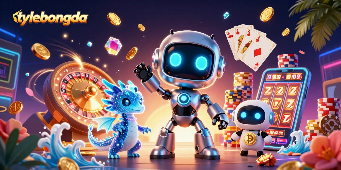 Engage in betting actions at tylebongda with vibrant gaming elements and animated characters.