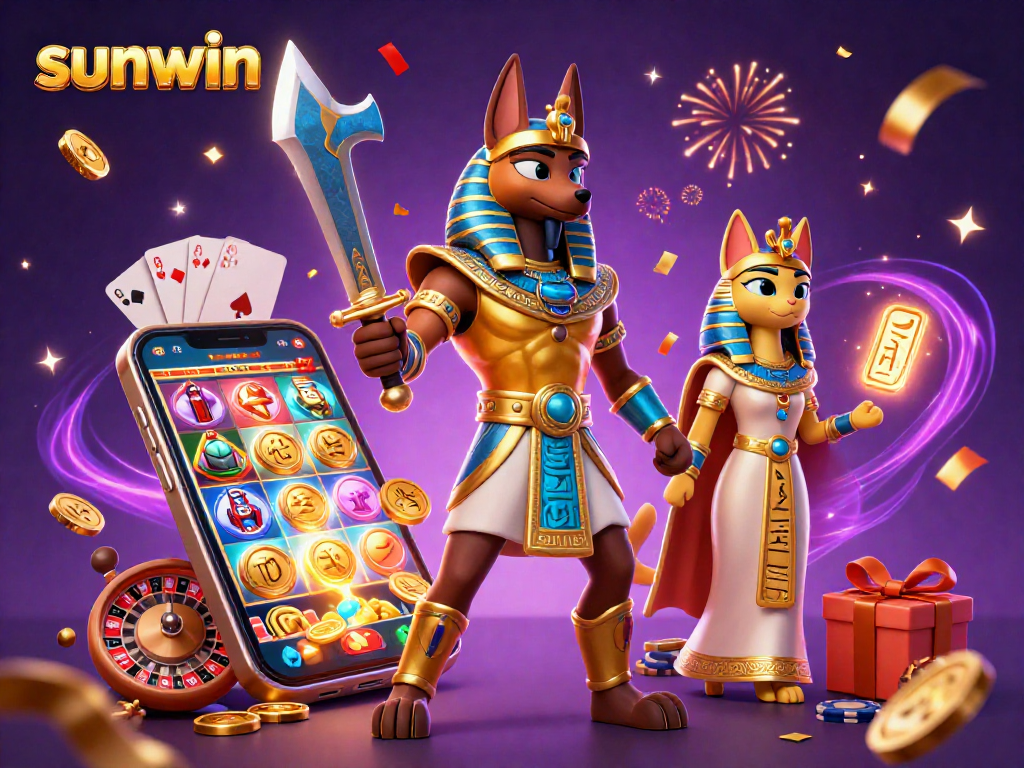 Experience thrilling gameplay with the sunwin casino featuring ancient Egyptian warriors amidst exciting slot games.