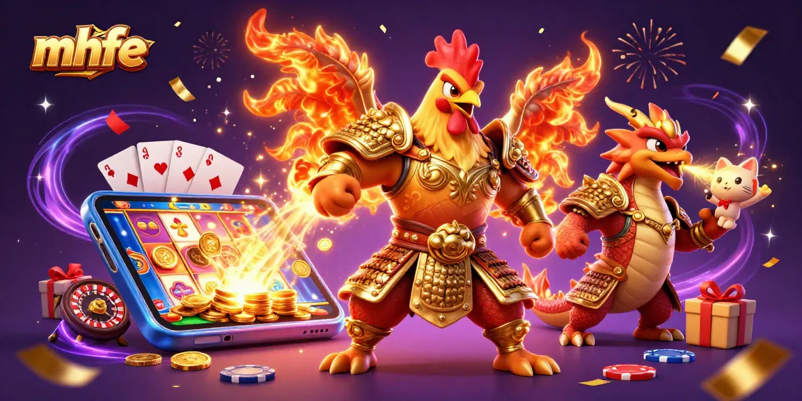 Transform your gameplay at mhfe's engaging credit card casinos with an exciting 3D illustration showcasing thrilling slot games.