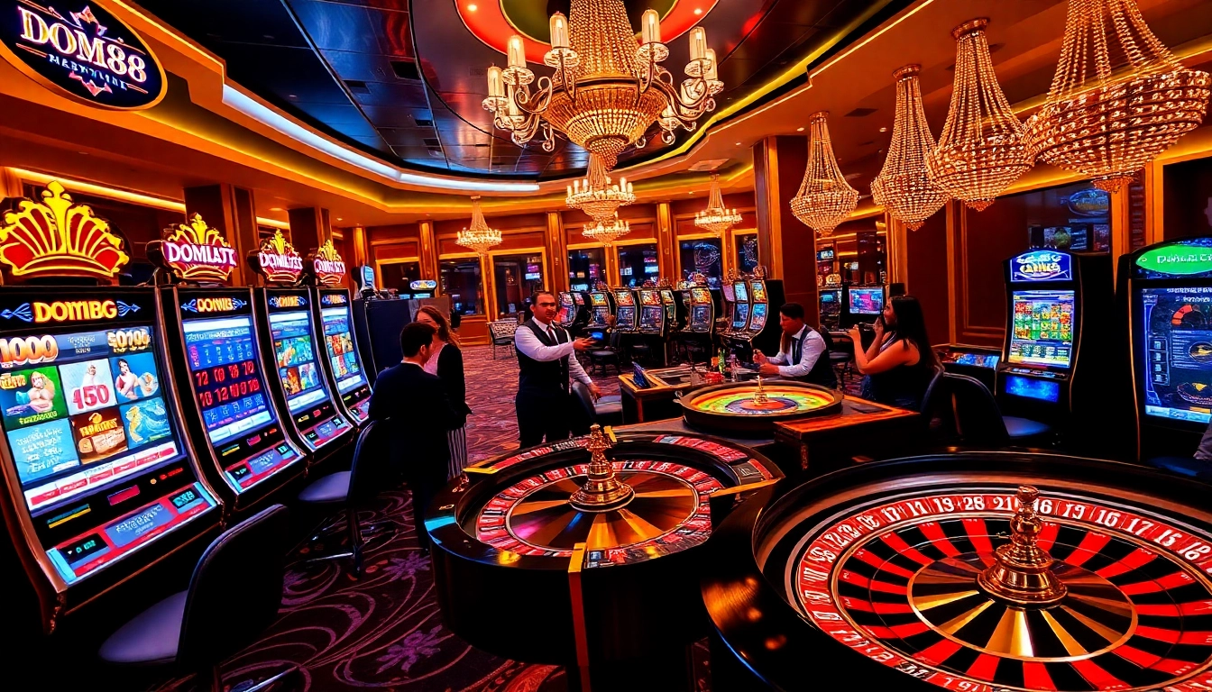 Experience the thrill of betting at dom88.us.com with engaging casino elements and excitement.