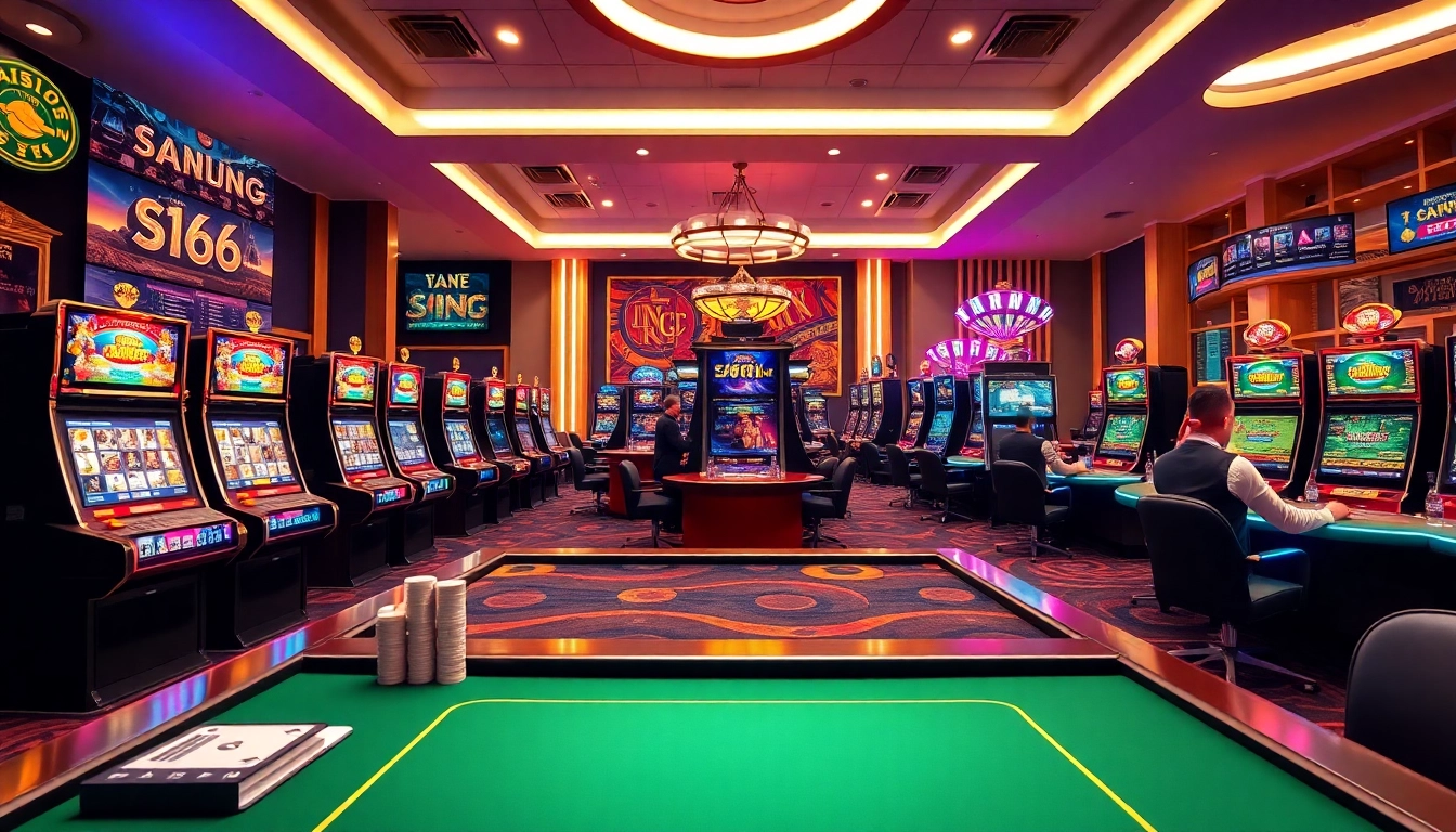 Engaging virtual casino scene at S666.nyc showcasing vibrant games and trustworthy online gambling.