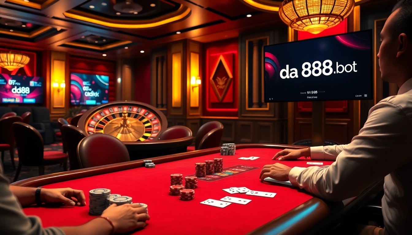 Experience the thrill of betting at https://da88.bot/ with vibrant casino tables and engaging players.