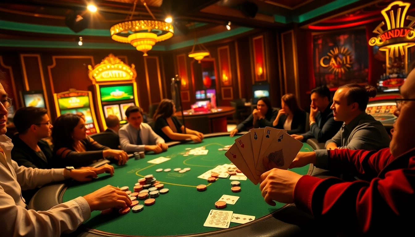Engaging poker action at https://lucky88s.in.net/ featuring vibrant colors and high-stakes excitement.