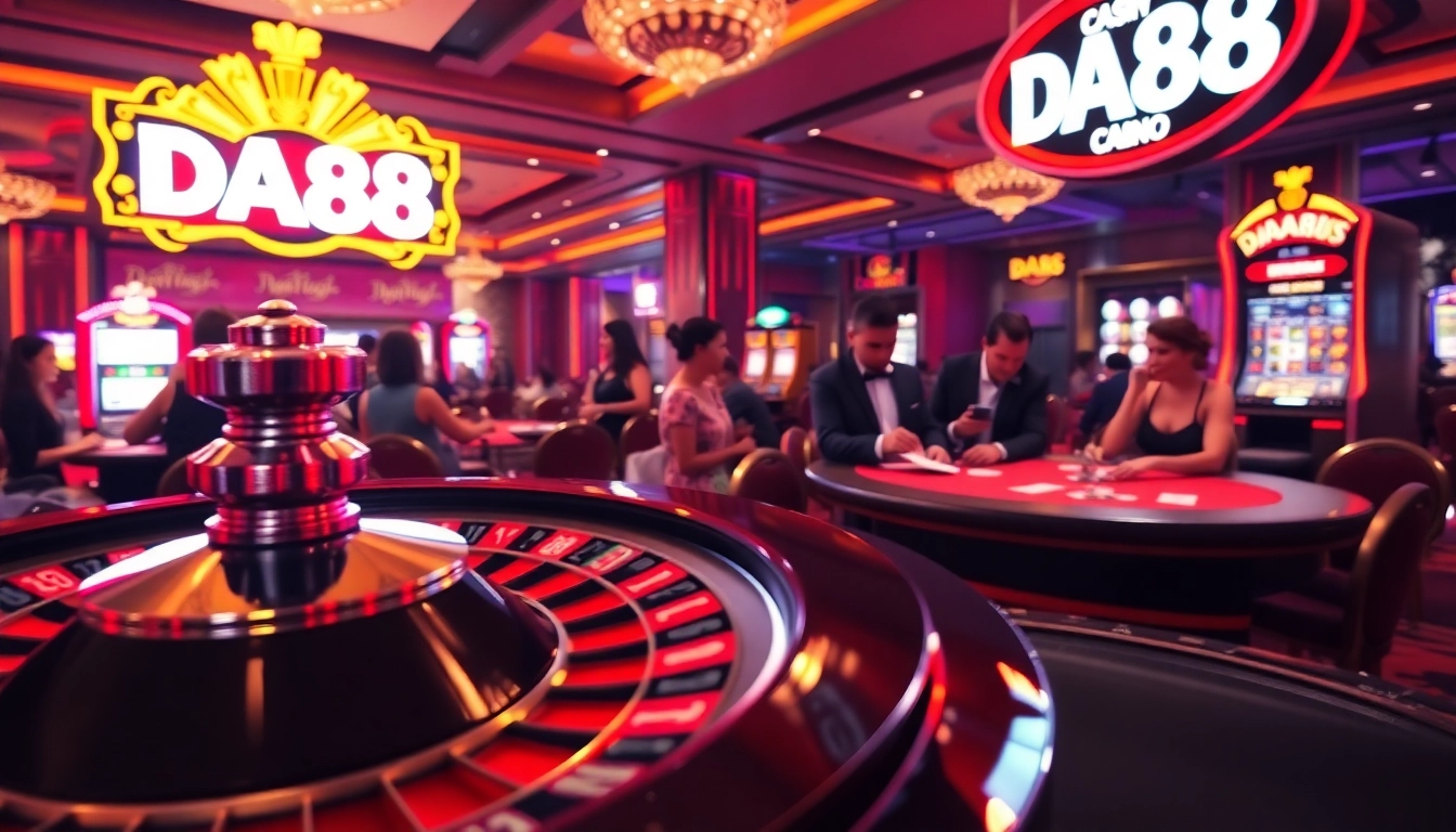 Experience the thrill of gambling at DA88 with engaging games like poker and roulette.