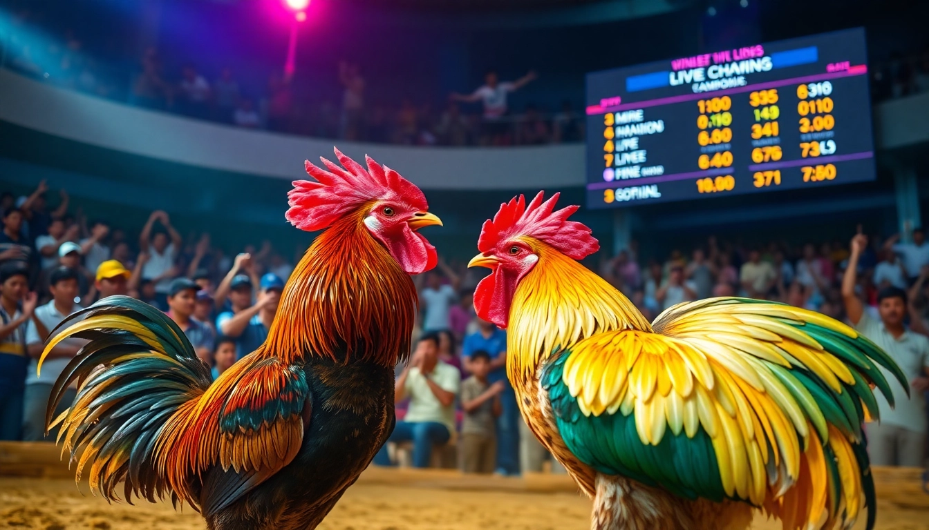 Thrilling live cockfighting at SV368, showcasing the energy and excitement of SV368win.live.