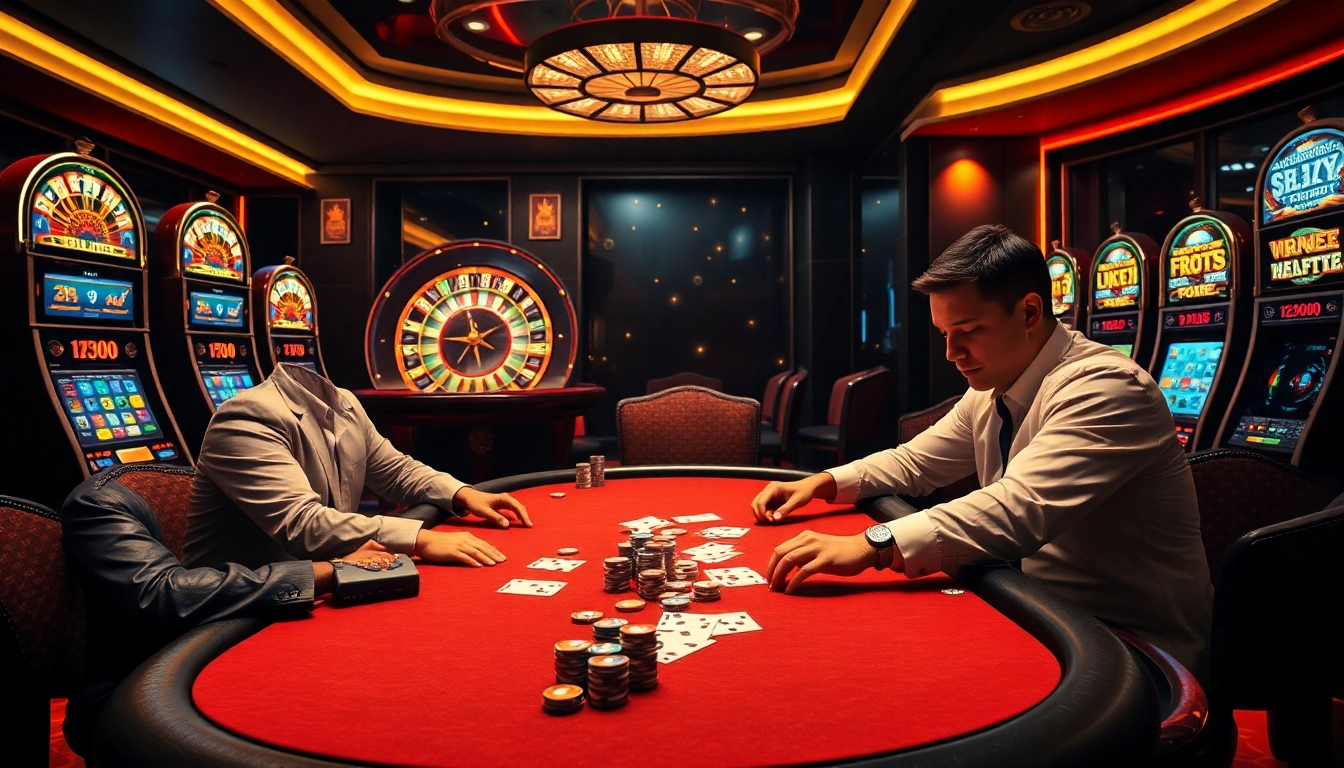 Experience high stakes at 23win's luxurious casino with poker, slots, and roulette.