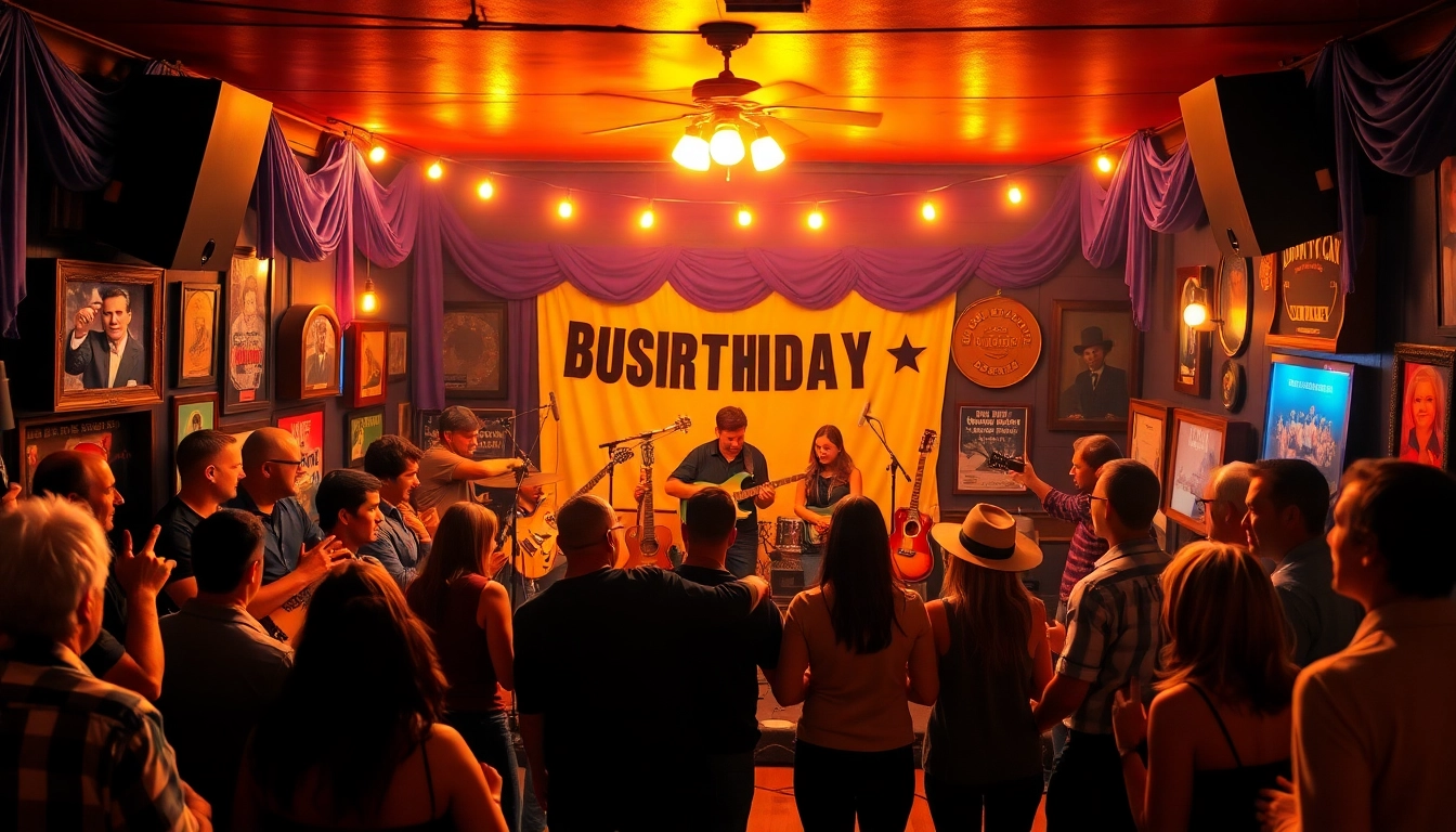 Join the lively crowd at johnnycashbirthday.com celebrating Johnny Cash's birthday bash!