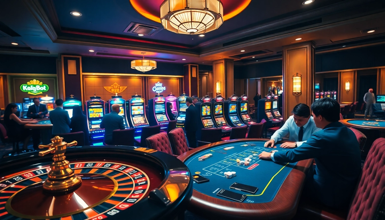 Experience the thrill of high-stakes gaming at xn88 net's luxurious casino setting.