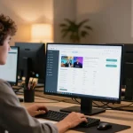 Professional IPTV Reseller UK managing user accounts in a community-focused local business environment.